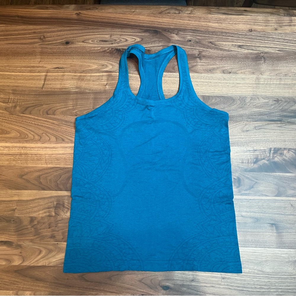 Teal Lululemon Swiftly Tech Racerback Tank.